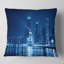 Coussin bleu Chicago Skyline Night - Cityscape-30148545-30148549