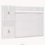 Lit escamotable Queen avec canapé, étagères, port USB et éclairage, blanc-404820829