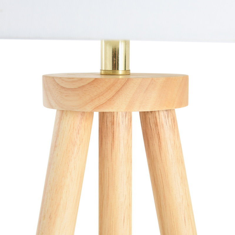 Lampe trépied 63 "Jaycon, Naturel