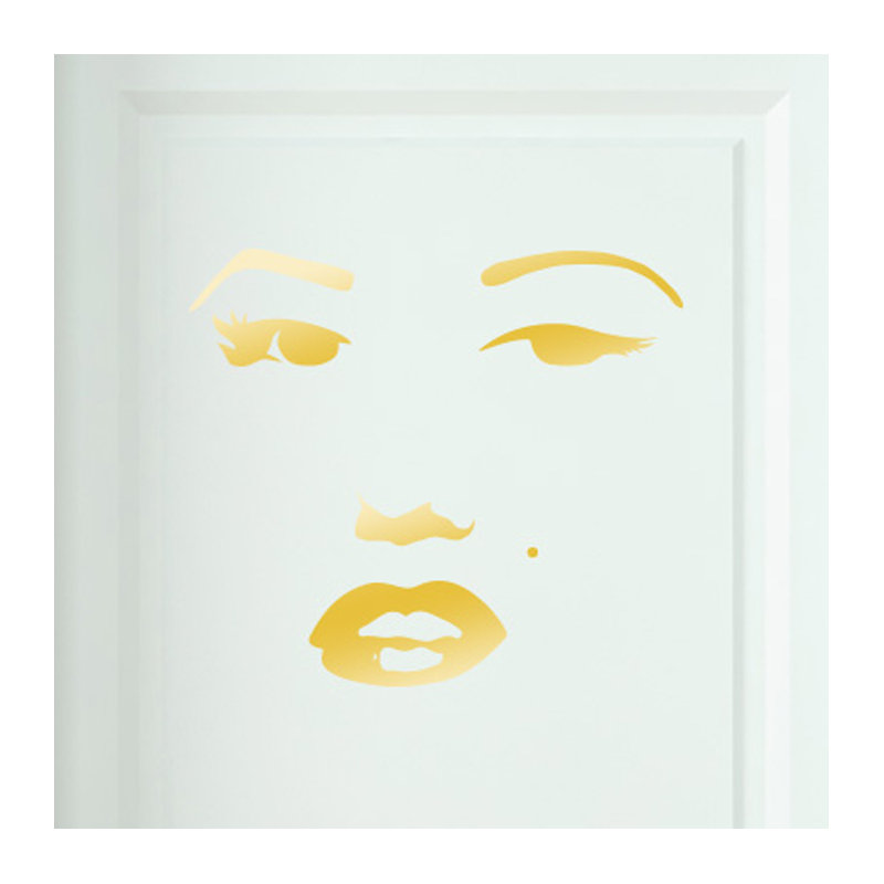 Entertainment Wall Decal, Shiny Gold