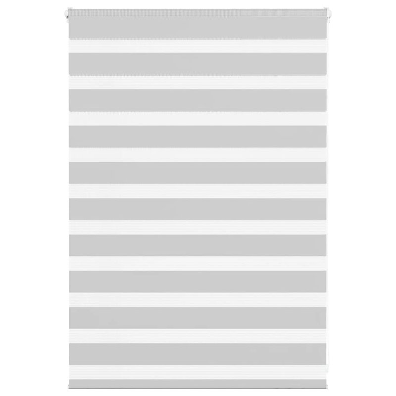 George Oliver Zebra Blind Polyester, Light Grey, 105cmW x 100cmL
