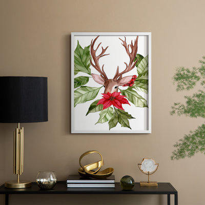 «Christmas Holiday Art DCCCL», reproduction encadrée - bois massif