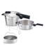 Vitaquick® Premium 2 Piece Set: 2.6 Quart Pressure Skillet And 4.8 Quart Pressure Cooker With Steamer Insert And Tripod-589398111