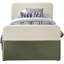 Lit gigogne / rangement en velours Ivy-1958873252