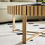 Table basse cylindrique fabriquée à la main, table ronde en bois avec piédestal robuste-130122398