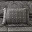 Grey Bed - King 7 Piece Luxury Bedding Comforter-122075395