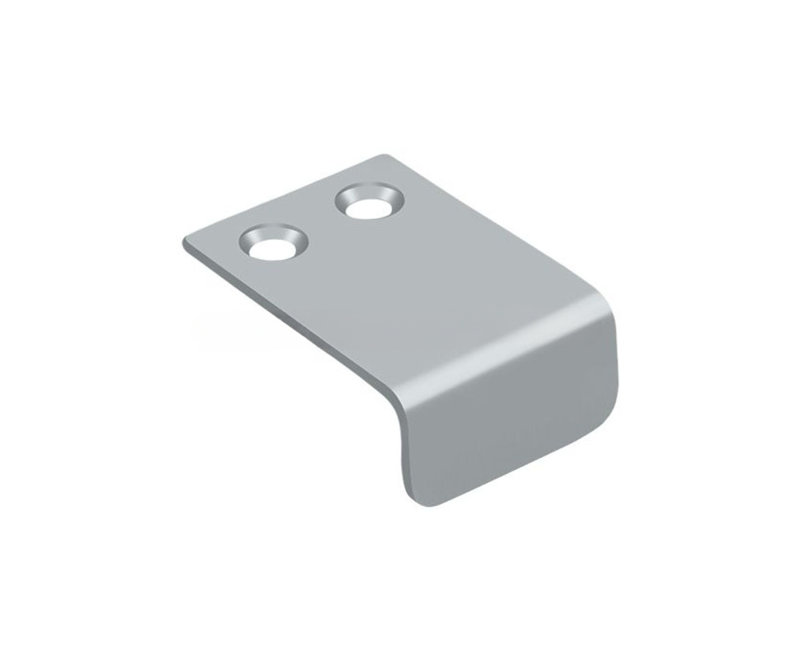 Deltana DCM115U26D Drawer, Cabinet, Mirror Pull, 1" x 1-1/2" in Brushed Chrome, Brushed Chrome