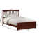 Mission Low Profile Solid Wood Platform Bed with Matching Footboard