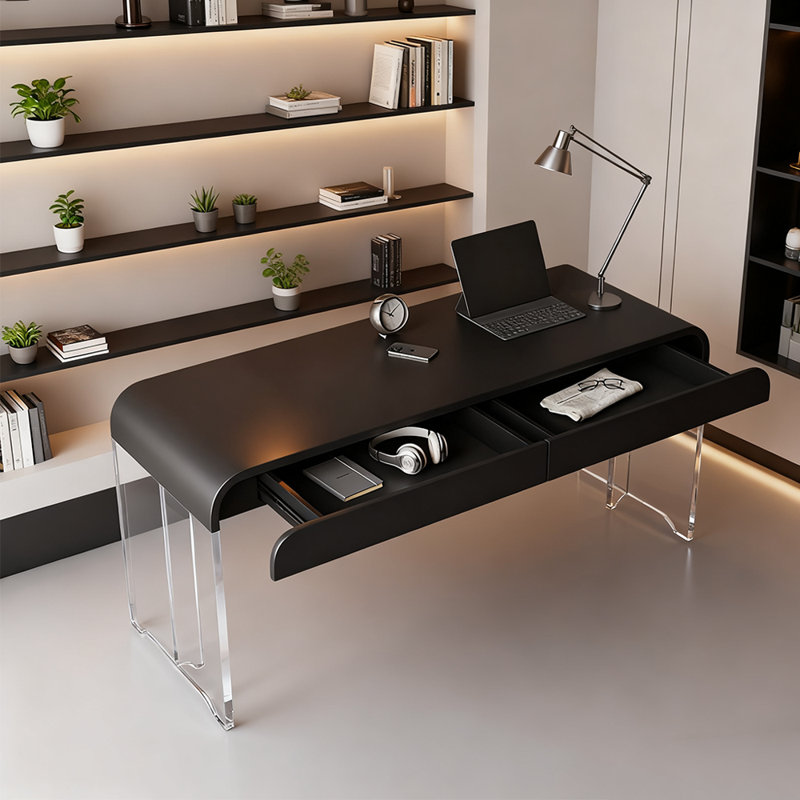 Bureau moderne de style minimaliste, H 29,53 po x l 62,99 po x P 19,69 po