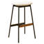 Ensemble moderne de 2 tabourets de bar, tabourets de bar confortables et élégants, rembourrés de tissu doux, sans dossier pour la cuisine et les chaises de bar de la salle à manger