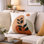 Housse de coussin décorative moderne de style bohémien 17 x 17 pouces Modern Minimalist Square