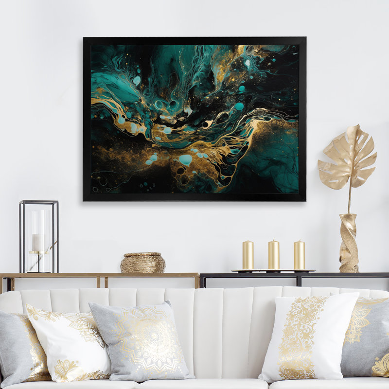 L'essence de la fluidité I - impression, Cadre photo noir, H 12 po x l 20 po x P 1 po