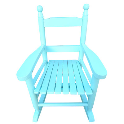 Fauteuil à bascule bleu pour chaise rembourrée confortable en bois franc pour l'intérieur et l'extérieur, support pour muscles et os du tibia en bois massif