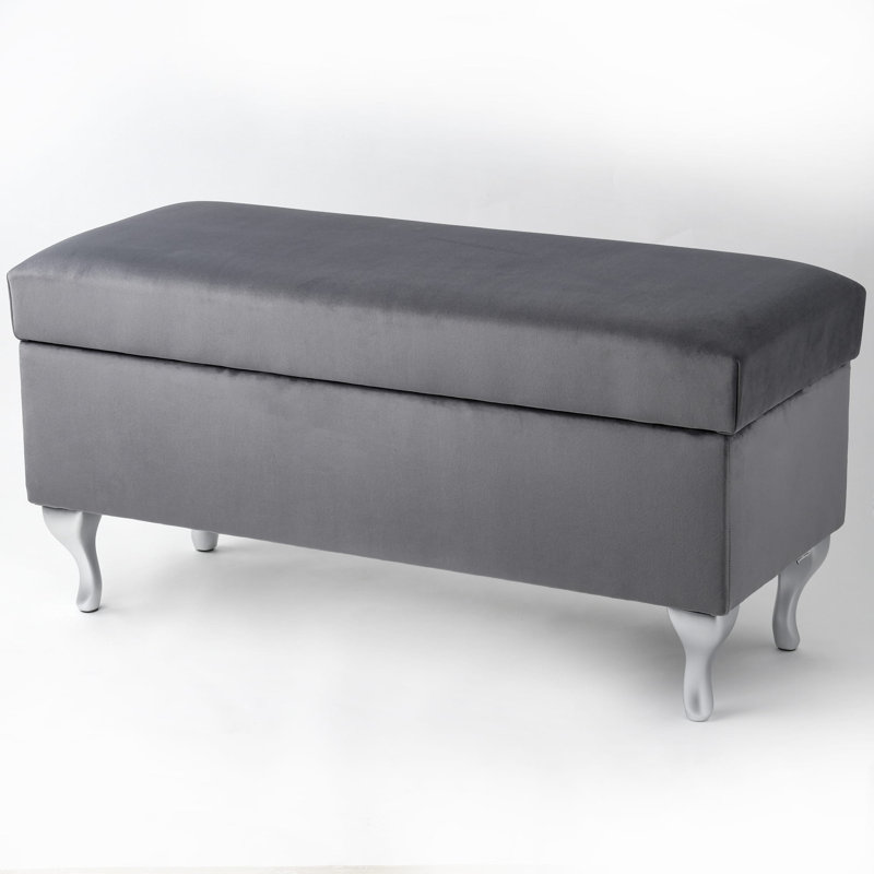 Polyester Upholstered Storage Bench, H47 x W60 x D40cm