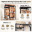 115.5 cm Adjustable Rolling Clothes Rack-1934533203