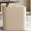 Bureau en bois manufacturé courbé brun noisette + beige avec 1 tiroir-899469911