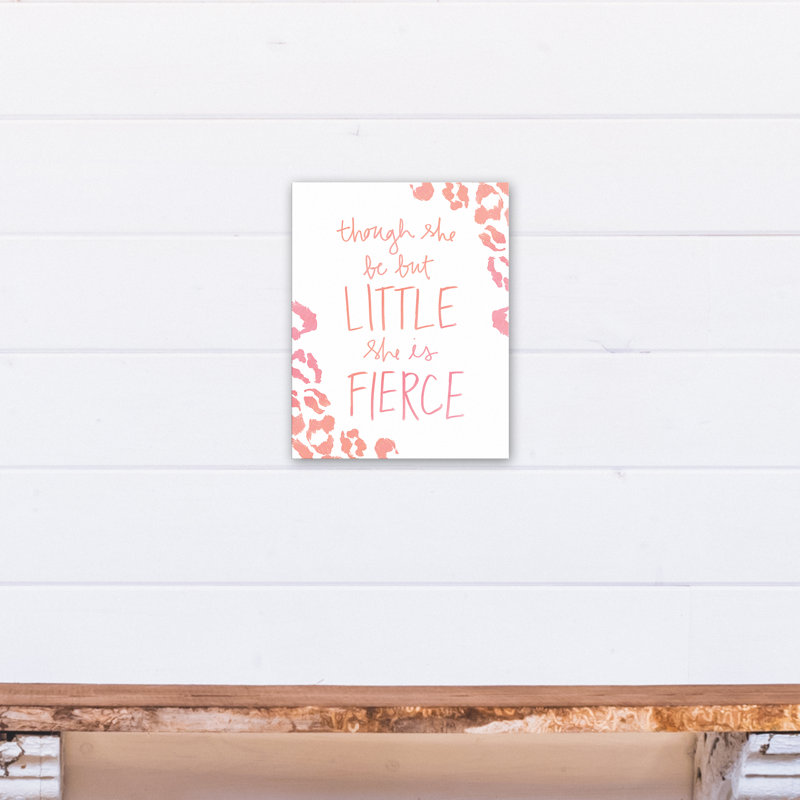 « she is féroce », art sur toile Bray, H 14 po x l 11 po x P 1,25 po