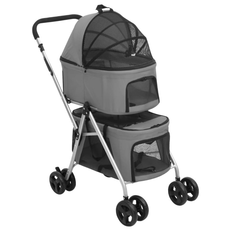 Davis Collapsible Vehicle Travel Carrier with 1 Door, Grey