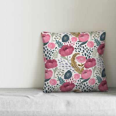 Floral Pillow Cover