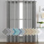 Paire de rideaux semi-transparents avec œillets Hywell-1268837116-1268837088