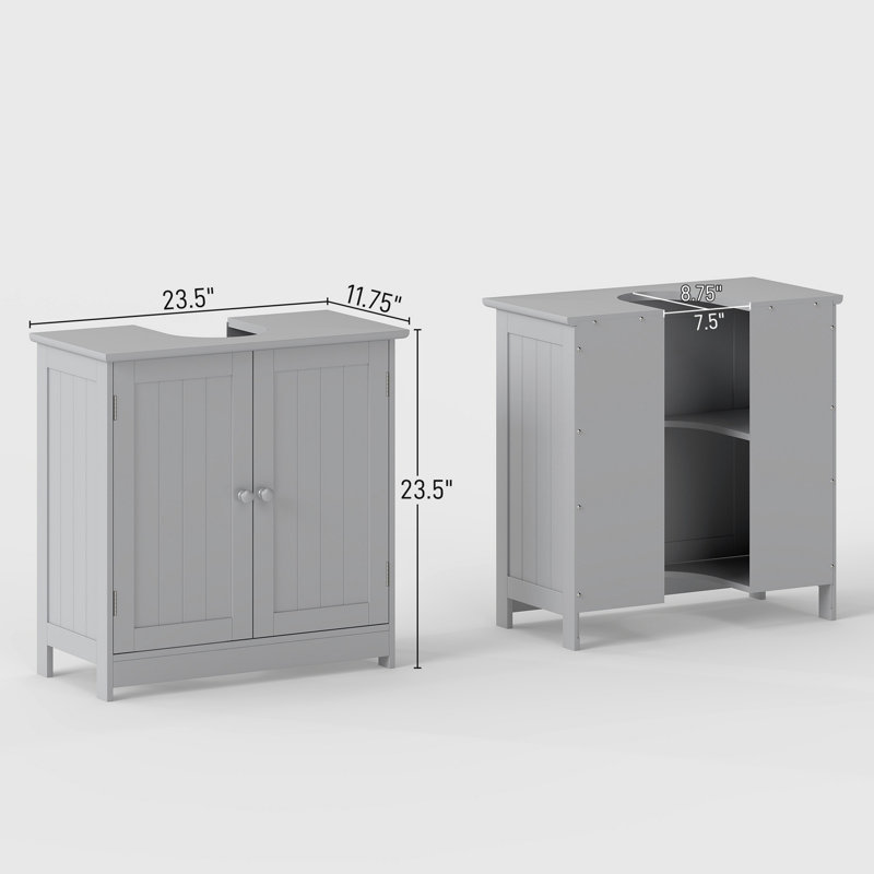 Armoire de salle de bain, Gris clair