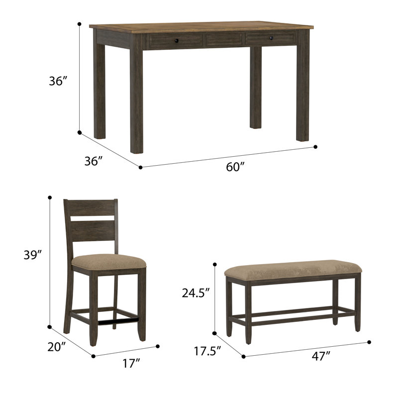 4 - Person Four Leg Dining Set