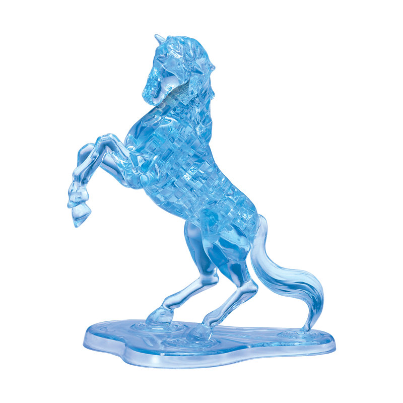 Étalon de puzzle 3D en cristal, Bleu