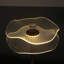 Lampe de table à DEL en acrylique cuivré doré pour salon, lampe de chevet pour chambre à coucher, lampe à DEL