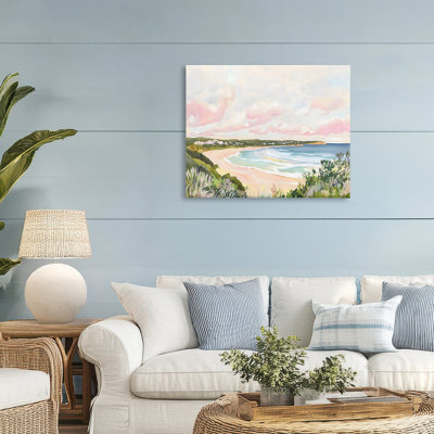 Serene Sunset Beach Panorama Canvas, design by The Prints Vibe