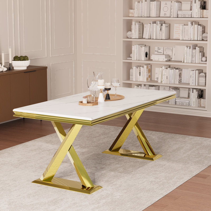 Lockhaven Metal Base Dining Table