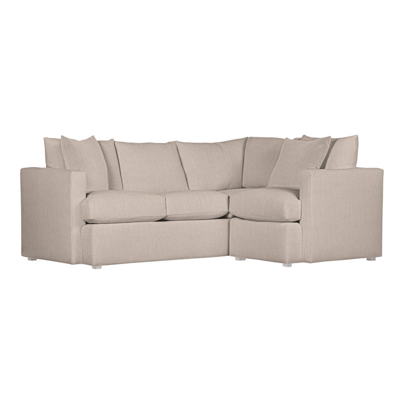 American Bungalow 2-Piece Sectional, Jiggles Fawn, Dove Gray