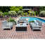 Patioflare Leaf Modular Armless Patio Chair, Grey