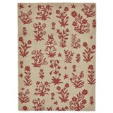 Wool Floral Area Rug