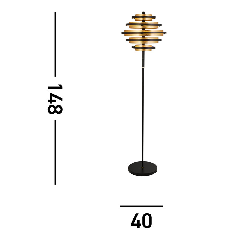 Malena 148 H cm Traditional Floor Lamp
