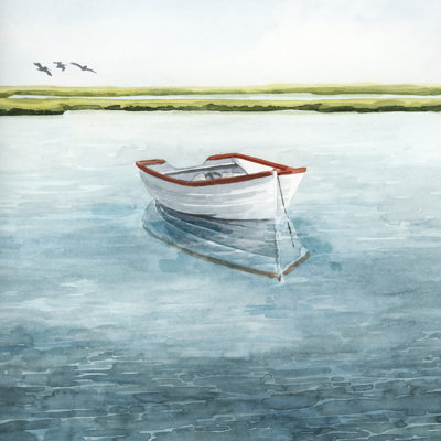 " Anchored Bay II " by Grace Popp Painting Print