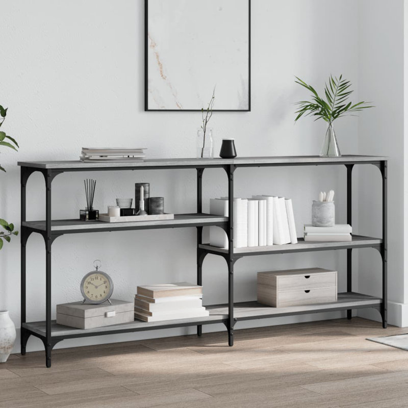 Console Table, Grey Sonoma, 75cm H x 160cm W x 29cm D