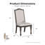 Ensemble de salle à manger 7 pièces avec chaises rembourrées Mohall-98057066-99258558