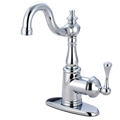English Vintage Single Hole Faucet Bathroom Faucet with Optional Deck Plate