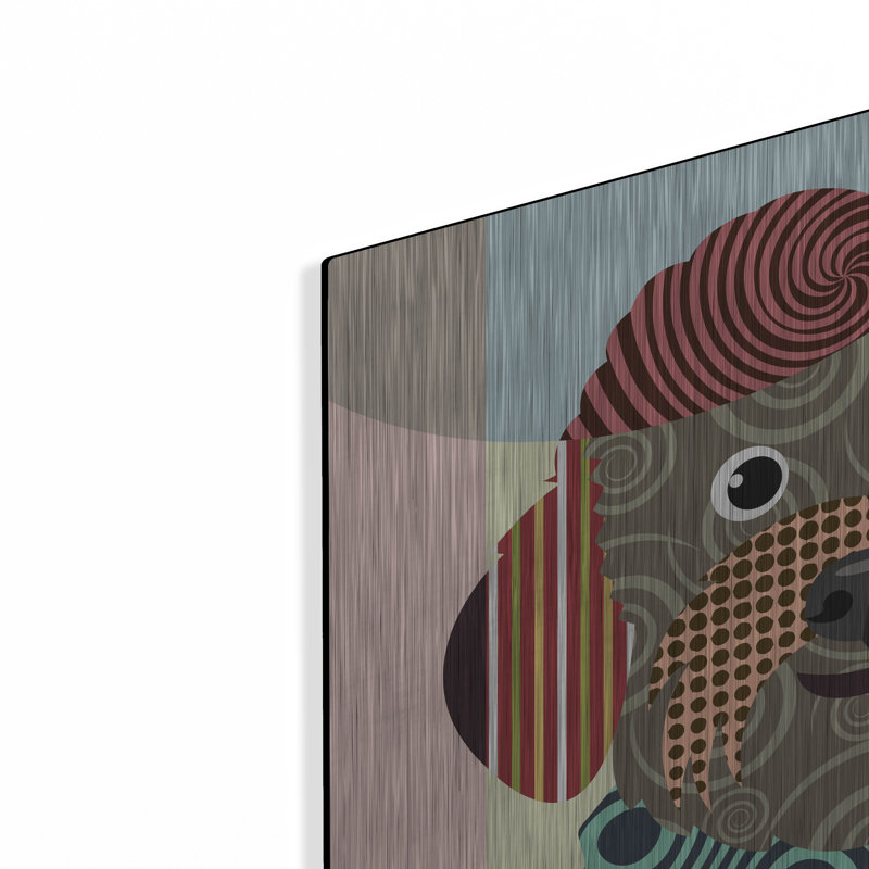 "Bichon frisé" par Lanre Adefioyue, H 12 po x l 16 po