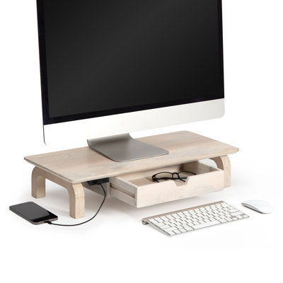 Support pour écran avec tiroir et port USB Brynsley