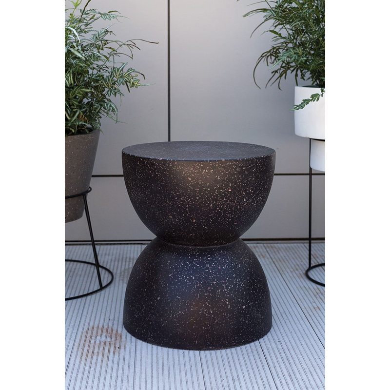 Novo 15.75'' Stone Outdoor Side Table