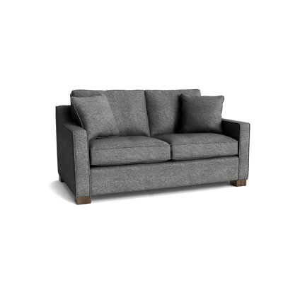 Causeuse à accoudoirs carrés de 56 po avec coussins réversibles Aceyon