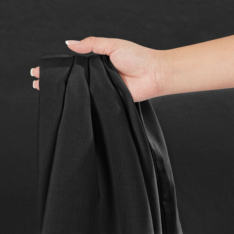 Drap-housse en microfibre de qualité supérieure, Drap-housse de taille double, Noir