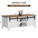 Table basse longue de 47,2 po Esben avec 2 portes coulissantes et 3 compartiments de rangement cachés