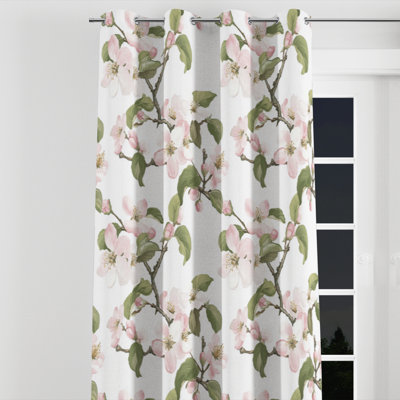 Rideaux de fenêtre French Country - Rideau à œillets floral Bagdonas - 1 panneau