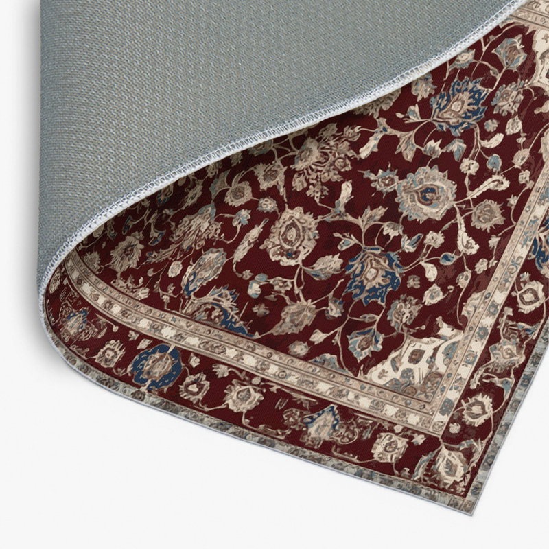 Persian Brown Indoor and Outdoor Area Rug, Rectangle 4' x 6'