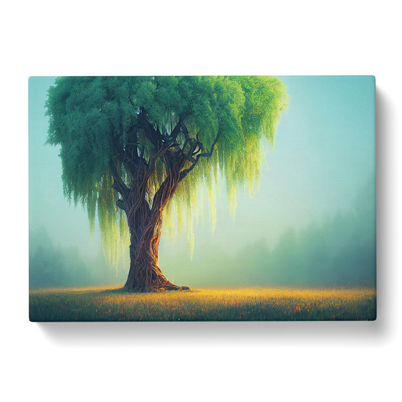 Luxurious Weeping Willow Tree - Wrapped Canvas, 50cm H x 76cm W x 3cm D