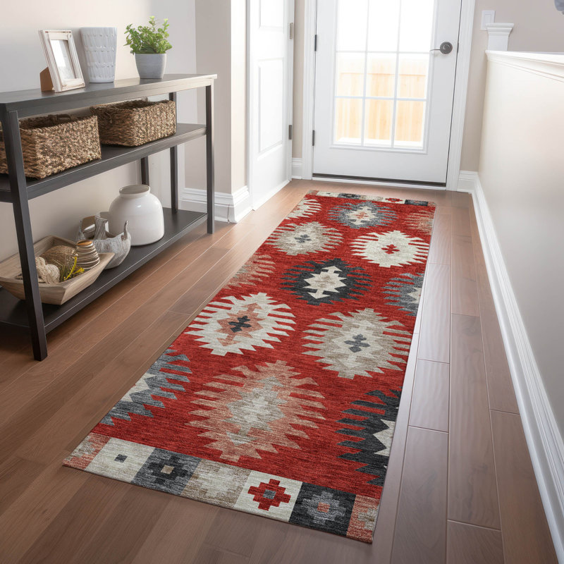 Tapis Chayden avec envers antidérapant, Tapis de couloir 2 pi 3 po x 7 pi 6 po