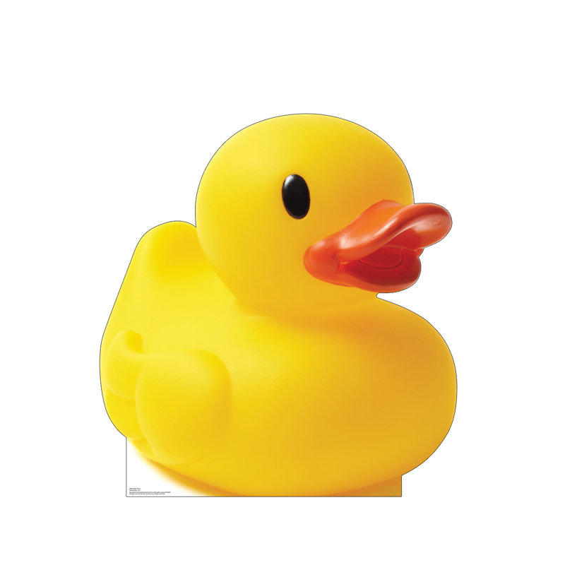 48 x 45 Inch Yellow Rubber Duck Cardboard Cutout