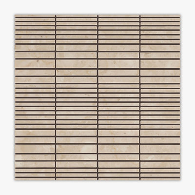 Turkish Marfil Polished Helsinki Marble Mosaic